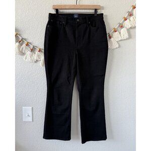 J. Crew High Rise Black Flare Crop Jean In All Day Stretch Denim Comfort 30 2024